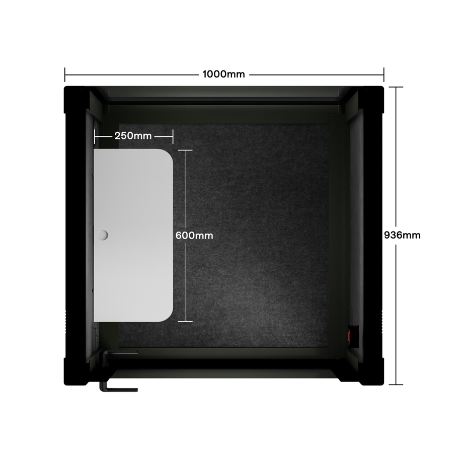 Quell+ Flex - SoloDark Green / Dark Grey / No Furniture