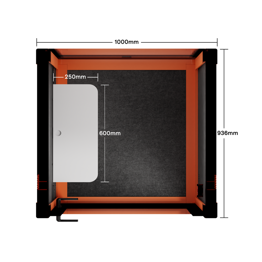 Quell+ Flex - SoloOrange / Dark Grey / No Furniture