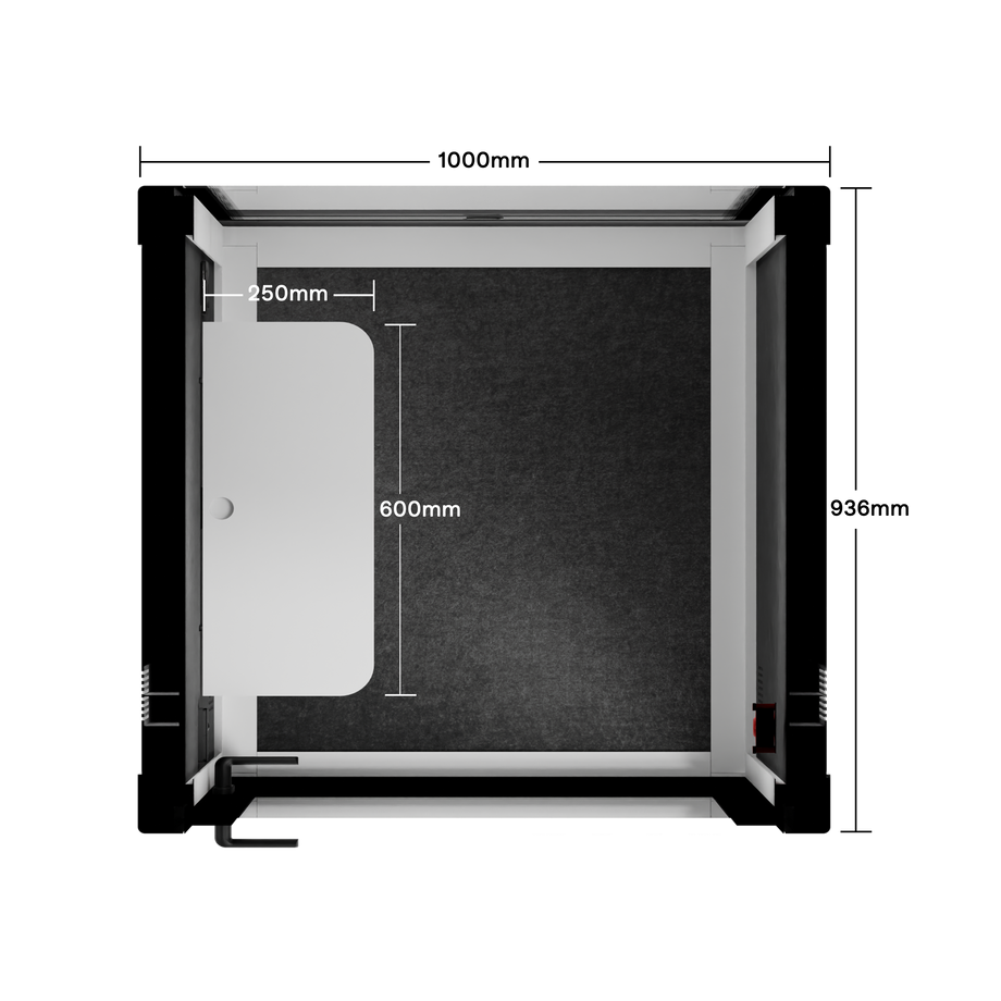 Quell+ Flex - SoloWhite / Dark Grey / No Furniture