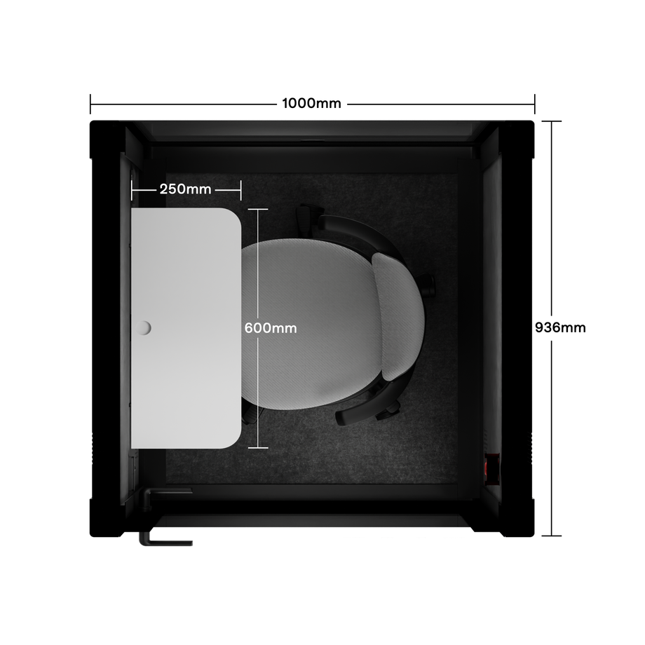 Quell+ Flex - SoloBlack / Dark Grey / With Furniture