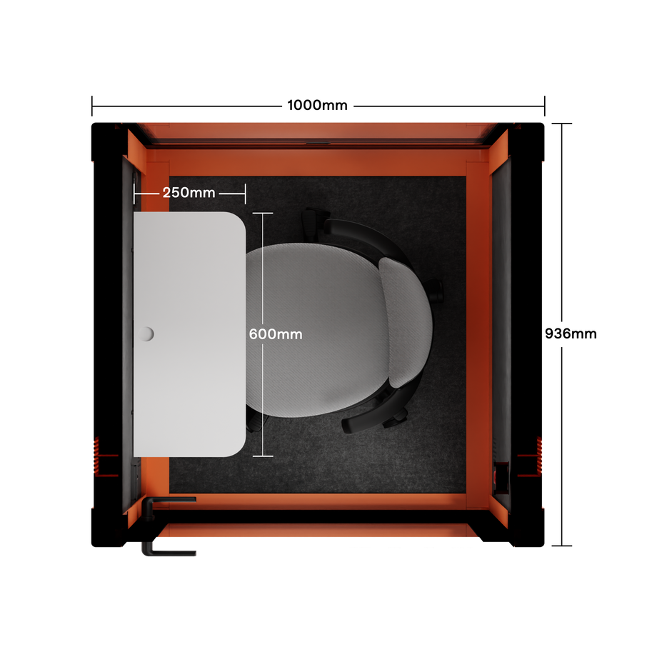 Quell+ Flex - SoloOrange / Dark Grey / With Furniture