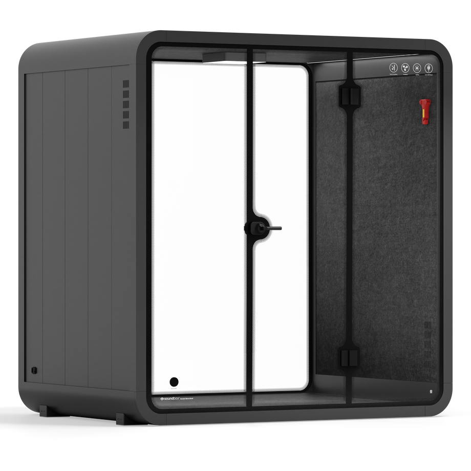 Quell - 4 Person Meeting BoothCharcoal / Dark Grey / No Furniture