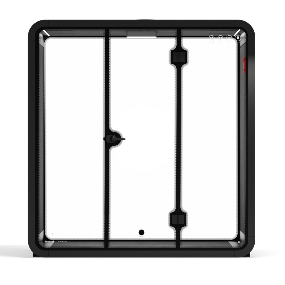 Quell - 4 Person Meeting BoothCharcoal / Dark Grey / No Furniture