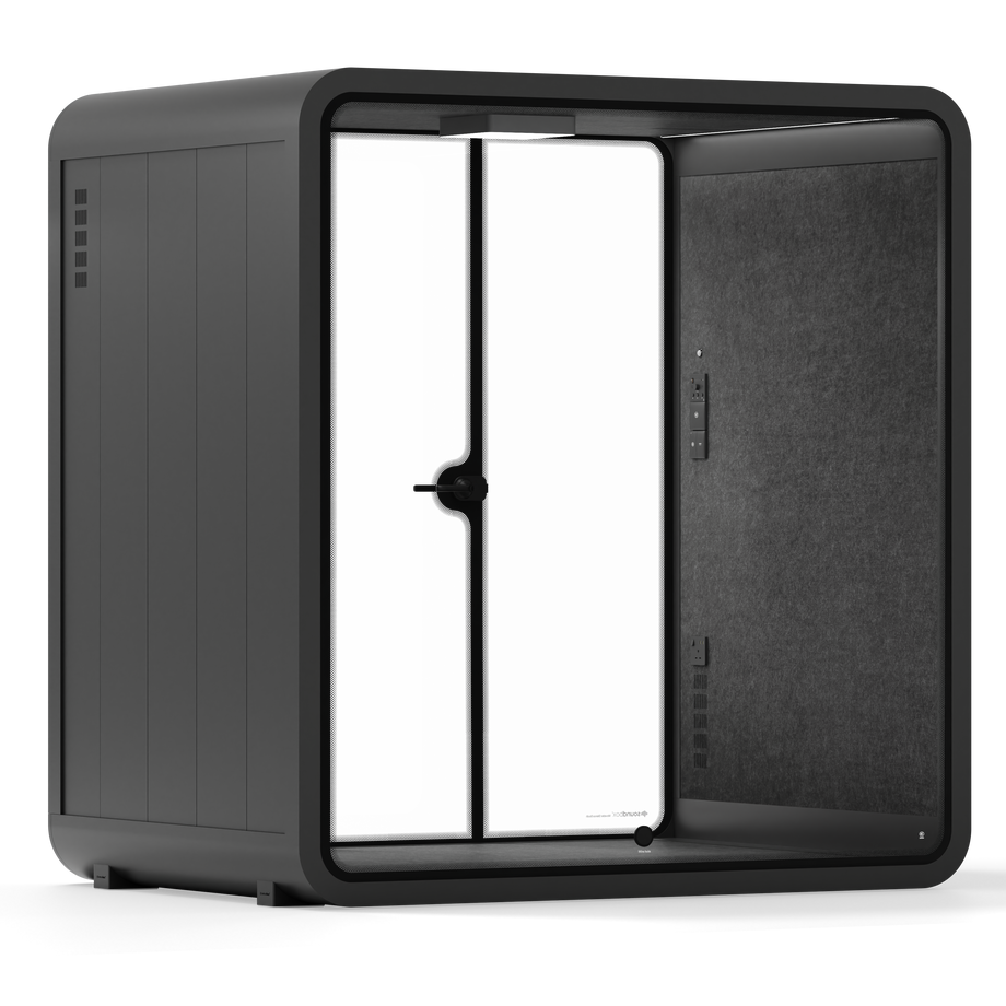 Quell - 4 Person Meeting BoothCharcoal / Dark Grey / No Furniture