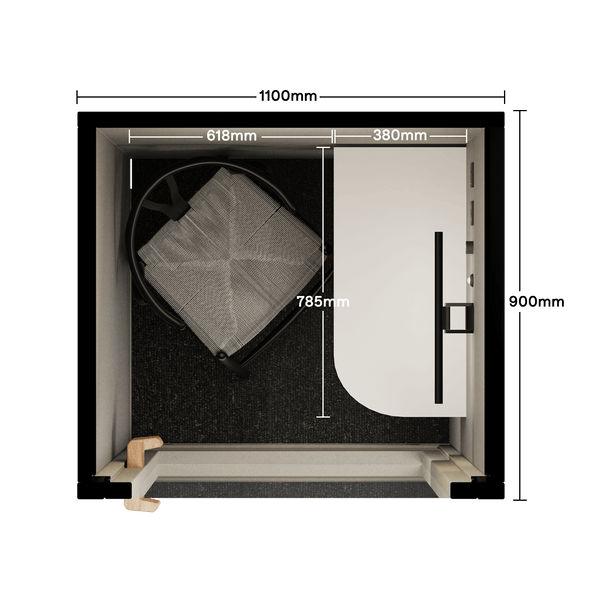 Office Phone Booth Folio - Stand UpFolio Beige / Furniture Set 2