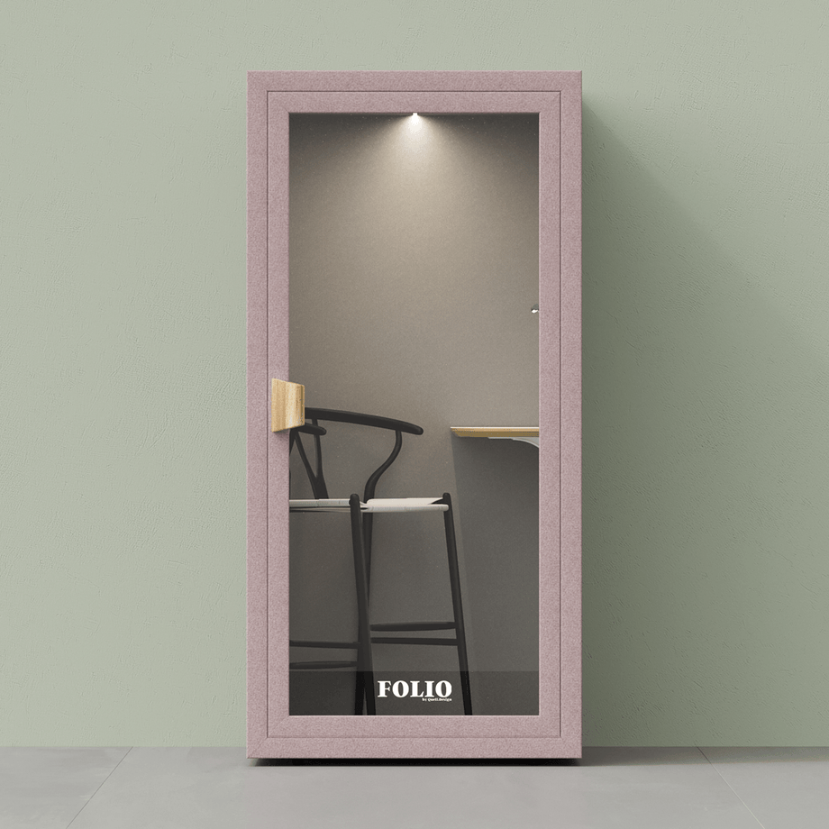 Office Phone Booth Folio - Stand UpFolio Blush / Furniture Set 2