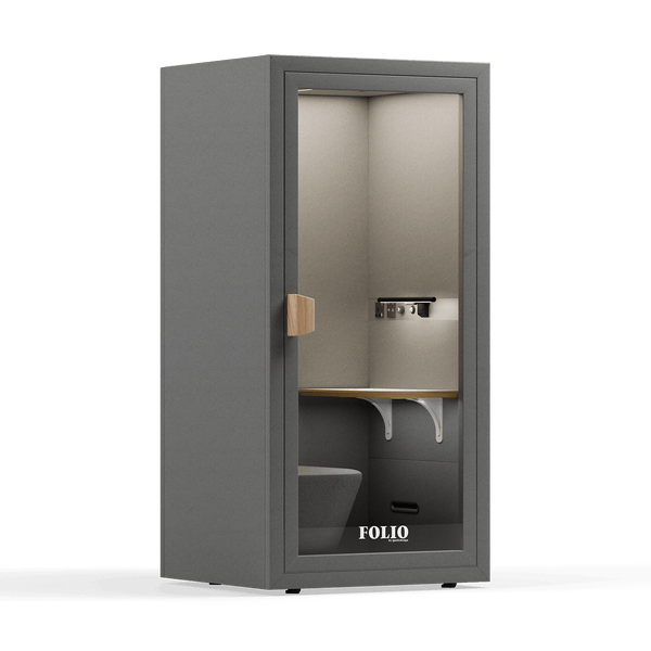 Office Phone Booth FolioFolio Dark Grey