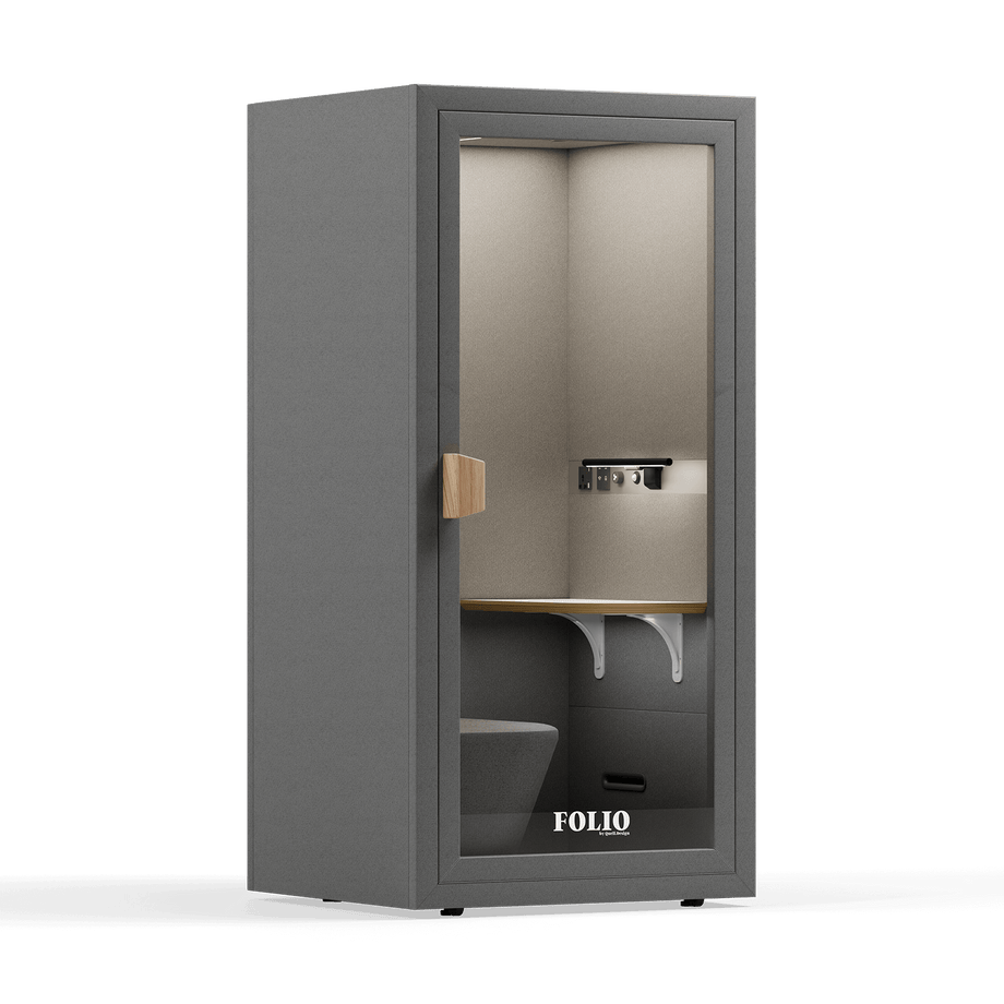 Office Phone Booth FolioFolio Dark Grey