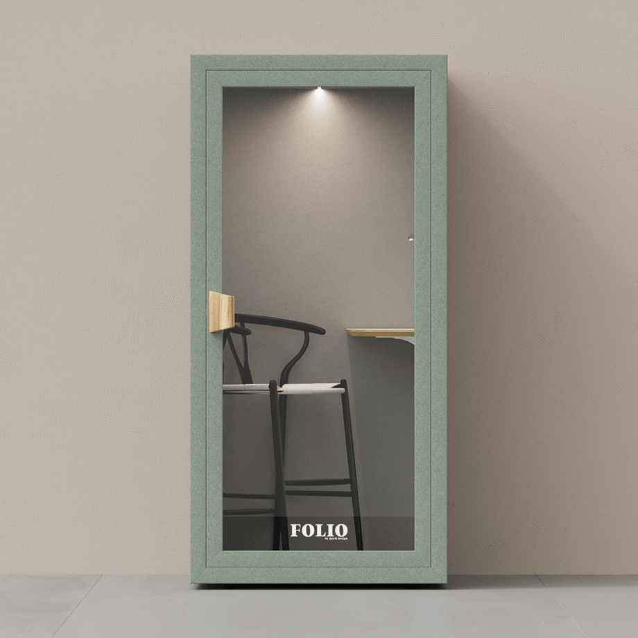 Office Phone Booth Folio - Stand UpFolio Dusty Teal / Furniture Set 2