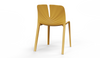 Emi Stackable Office Seating in ginger on a white background, featuring a PP and 25% fibreglass moulded frame; a modern, durable, and space-efficient stackable office chair designed for ergonomic workplace, training room, and collaborative seating.