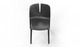 Emi Stackable Office Seating in black on a white background, featuring a PP and 25% fibreglass moulded frame; a modern, durable, and space-efficient stackable office chair designed for ergonomic workplace, training room, and collaborative seating.