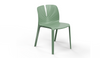Emi Stackable Office Seating in morandi green on a white background, featuring a PP and 25% fibreglass moulded frame; a modern, durable, and space-efficient stackable office chair designed for ergonomic workplace, training room, and collaborative seating.