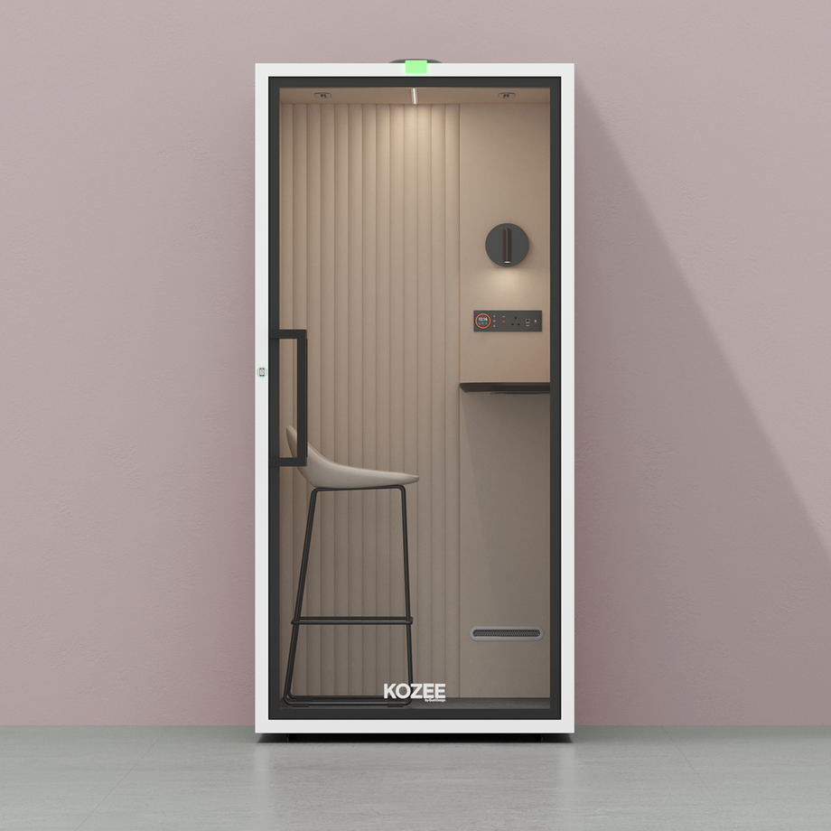 Kozee - Stand UpTaupe / White / Ecru Fabric