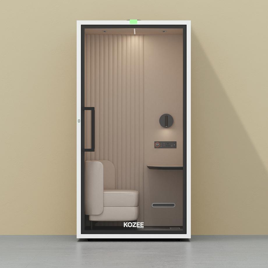Kozee - Sit DownTaupe / White / Ecru Fabric