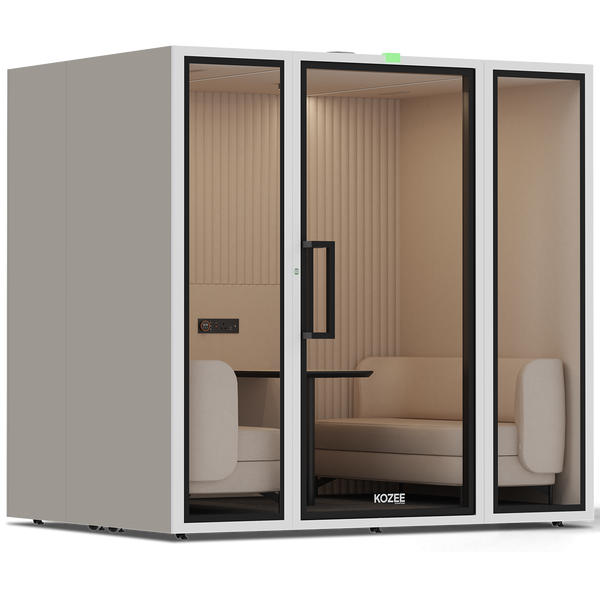 Kozee - CollaborateTaupe / White / Ecru Fabric