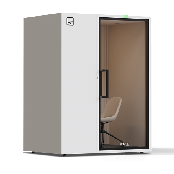 Kozee - Work/Teams StationTaupe / White / Ecru Fabric
