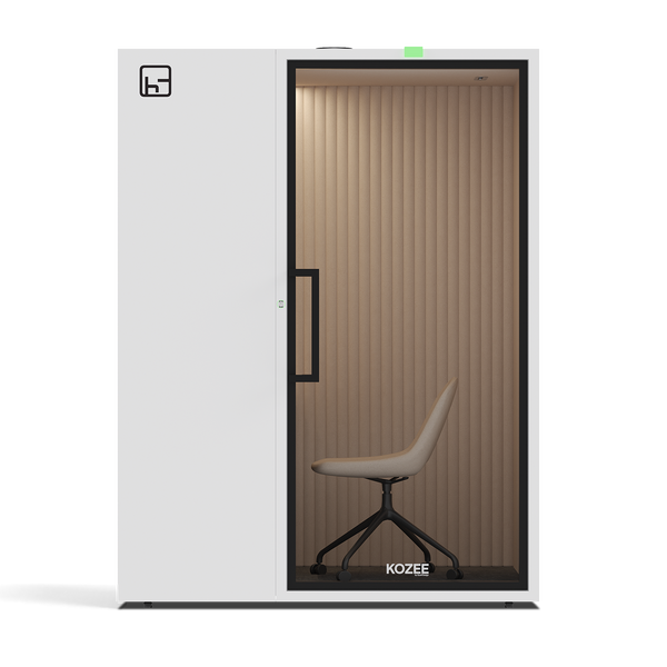 Kozee - Work/Teams StationTaupe / White / Ecru Fabric