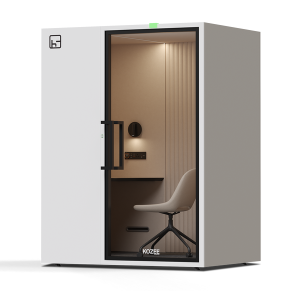 Kozee - Work/Teams StationTaupe / White / Ecru Fabric