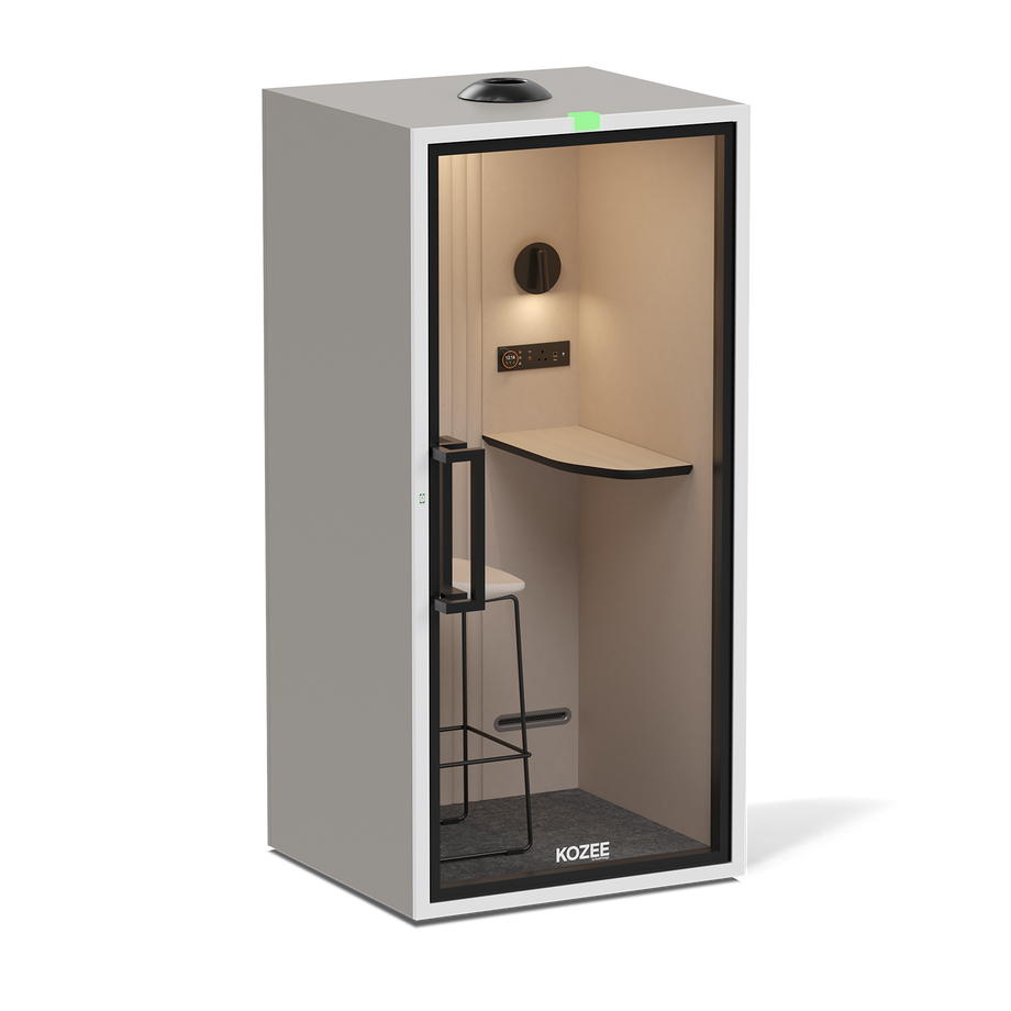 Kozee - Stand UpTaupe / White / Ecru Fabric