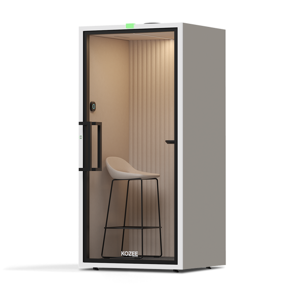 Kozee - Stand UpTaupe / White / Ecru Fabric