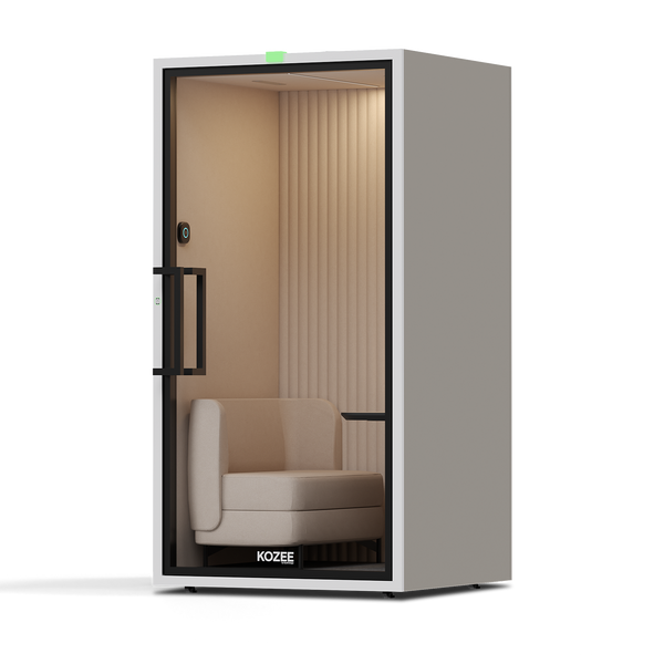 Kozee - Sit DownTaupe / White / Ecru Fabric
