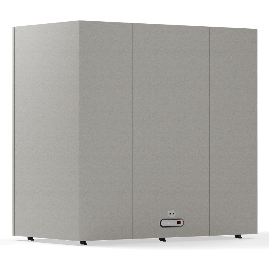 Folio Office Pod - 2-4 PersonFolio Pebble Grey / Furniture As Per Images