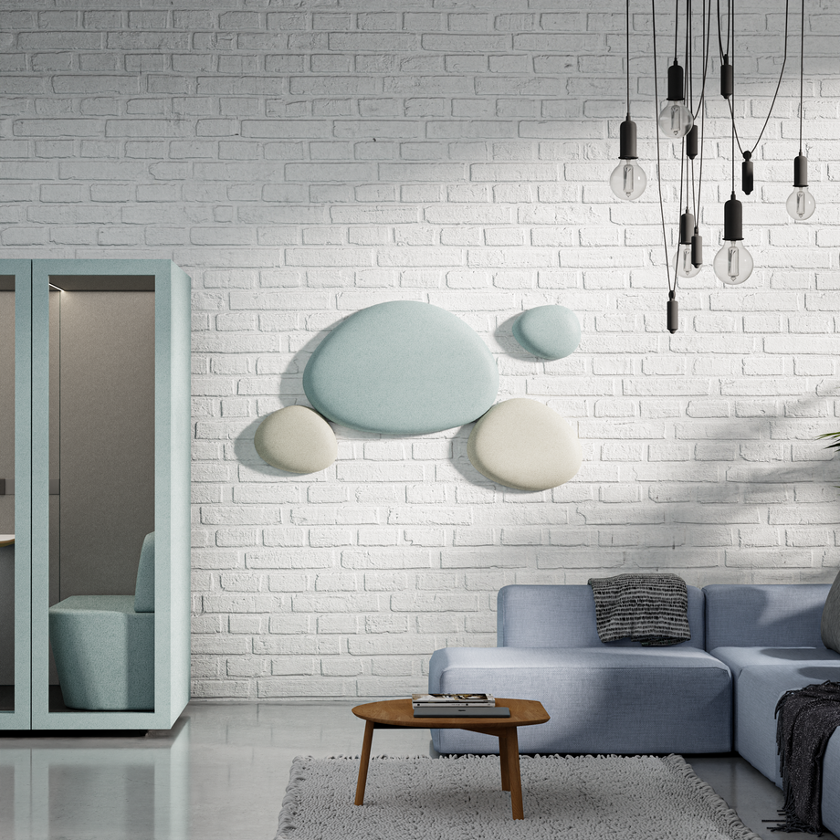 Folio Pebble - Wall panelsTeal / Beige