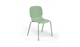 Aarhus Bistro Chair by Quell Design – a modern Scandinavian-style chair in morandi green with a smooth moulded polypropylene seat and curved ergonomic backrest. Supported by slender black powder-coated steel legs, this minimalist and durable chair is perfect for collaborative office spaces, cafés, and contemporary dining areas, offering both comfort and timeless design.