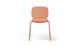 Aarhus Bistro Chair by Quell Design – a modern Scandinavian-style chair in Coral with a smooth moulded polypropylene seat and curved ergonomic backrest. Supported by slender black powder-coated steel legs, this minimalist and durable chair is perfect for collaborative office spaces, cafés, and contemporary dining areas, offering both comfort and timeless design.