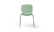 Aarhus Bistro Chair by Quell Design – a modern Scandinavian-style chair in morandi green with a smooth moulded polypropylene seat and curved ergonomic backrest. Supported by slender black powder-coated steel legs, this minimalist and durable chair is perfect for collaborative office spaces, cafés, and contemporary dining areas, offering both comfort and timeless design.