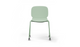 Aarhus Wheelie Chair by Quell Design — contemporary office chair with moulded polypropylene shell in morandi green finish, mounted on a set of smooth-glide swivel castors and a black powder-coated steel base. Ideal for dynamic work environments, home offices or collaborative spaces offering mobility, ergonomic comfort and Scandinavian minimalist style.