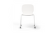 Aarhus Wheelie Chair by Quell Design — contemporary office chair with moulded polypropylene shell in a white finish, mounted on a set of smooth-glide swivel castors and a black powder-coated steel base. Ideal for dynamic work environments, home offices or collaborative spaces offering mobility, ergonomic comfort and Scandinavian minimalist style.
