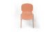 Aarhus Bistro Chair by Quell Design – a modern Scandinavian-style chair in Coral with a smooth moulded polypropylene seat and curved ergonomic backrest. Supported by slender black powder-coated steel legs, this minimalist and durable chair is perfect for collaborative office spaces, cafés, and contemporary dining areas, offering both comfort and timeless design.
