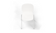 Aarhus Bistro Chair by Quell Design – a modern Scandinavian-style chair in white with a smooth moulded polypropylene seat and curved ergonomic backrest. Supported by slender black powder-coated steel legs, this minimalist and durable chair is perfect for collaborative office spaces, cafés, and contemporary dining areas, offering both comfort and timeless design.