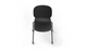 Aarhus Wheelie Chair by Quell Design — contemporary office chair with moulded polypropylene shell in a black finish, mounted on a set of smooth-glide swivel castors and a black powder-coated steel base. Ideal for dynamic work environments, home offices or collaborative spaces offering mobility, ergonomic comfort and Scandinavian minimalist style.