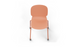 Aarhus Wheelie Chair by Quell Design — contemporary office chair with moulded polypropylene shell in a coral finish, mounted on a set of smooth-glide swivel castors and a black powder-coated steel base. Ideal for dynamic work environments, home offices or collaborative spaces offering mobility, ergonomic comfort and Scandinavian minimalist style.
