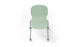 Aarhus Wheelie Chair by Quell Design — contemporary office chair with moulded polypropylene shell in morandi green finish, mounted on a set of smooth-glide swivel castors and a black powder-coated steel base. Ideal for dynamic work environments, home offices or collaborative spaces offering mobility, ergonomic comfort and Scandinavian minimalist style.