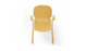 Aarhus Bistro Carver Stackable Chair by Quell Design – sculptural modern chair in ginger moulded polypropylene shell with integrated armrests and sleek electrostatic powder-coated steel frame. The ergonomic, contoured seat offers comfort while its stackable design makes it perfect for dynamic office, café or communal spaces.